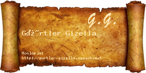 Gürtler Gizella névjegykártya