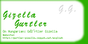 gizella gurtler business card